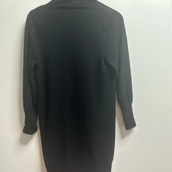 Quince 100% Mongolian Cashmere Long Duster Cardigan – Black, Size S - Picture 5 of 5